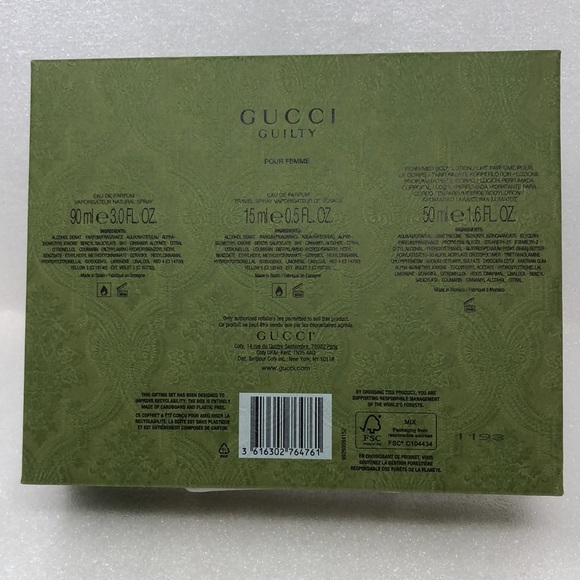 GUCCI Gift Box Green Embossed 9” X 7.5” X 2.5” Box Only - Picture 2 of 12